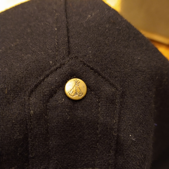 💯 wool dress Pendleton Lowell shirt dress riding jacket style preppy navy coat - Picture 11 of 16